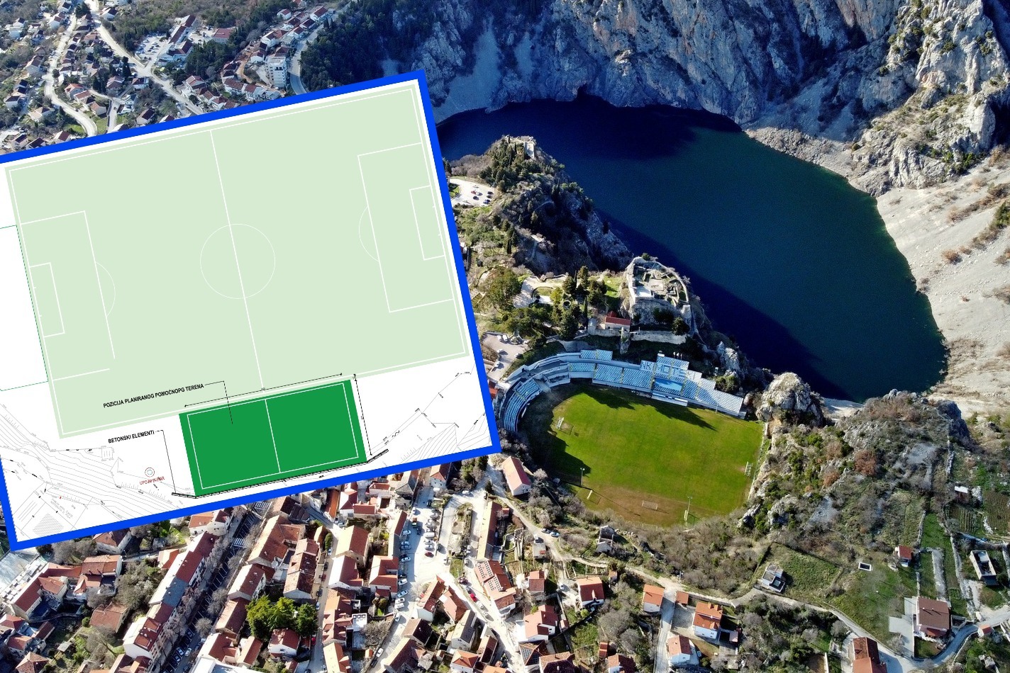 Odobrena sredstva za pomoćno igralište na gradskom stadionu Gospin dolac